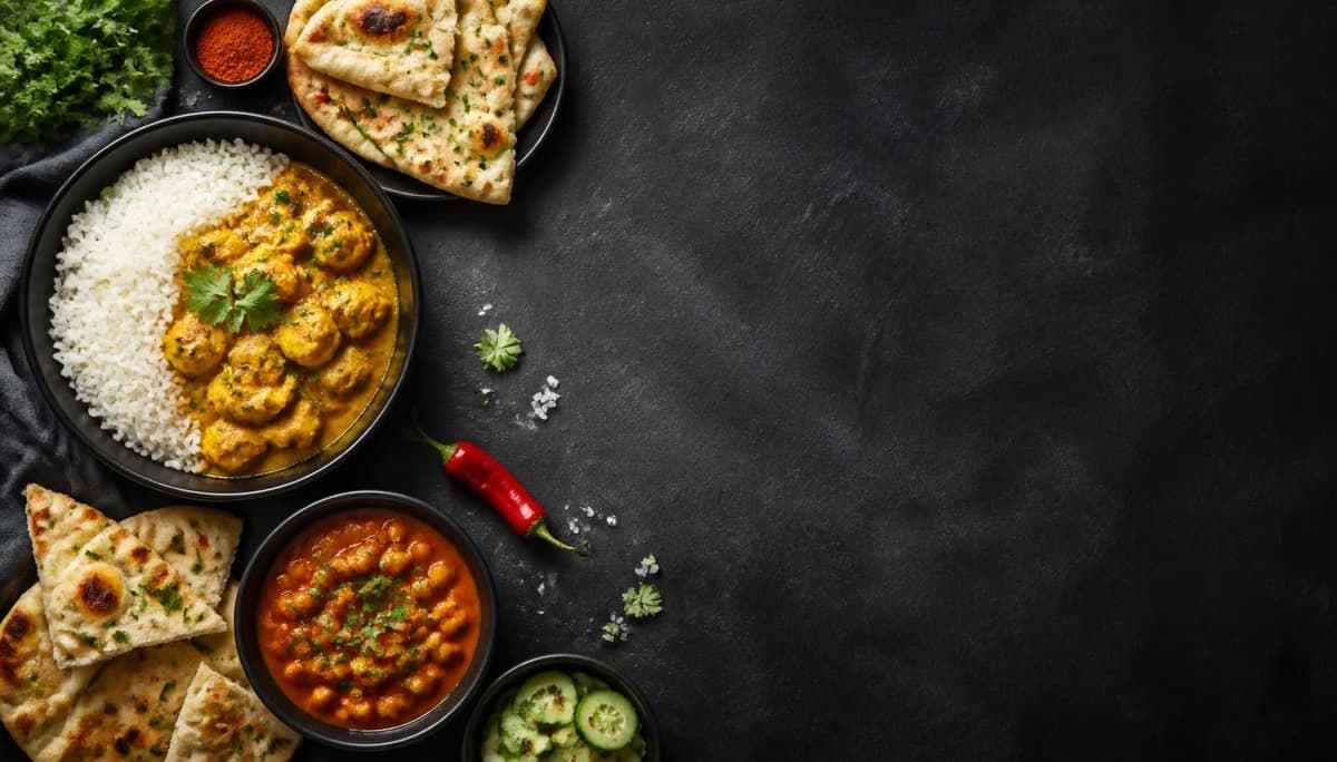 A Himalayan feast of curry, rice and naan at Himalchuli Bar & Grill